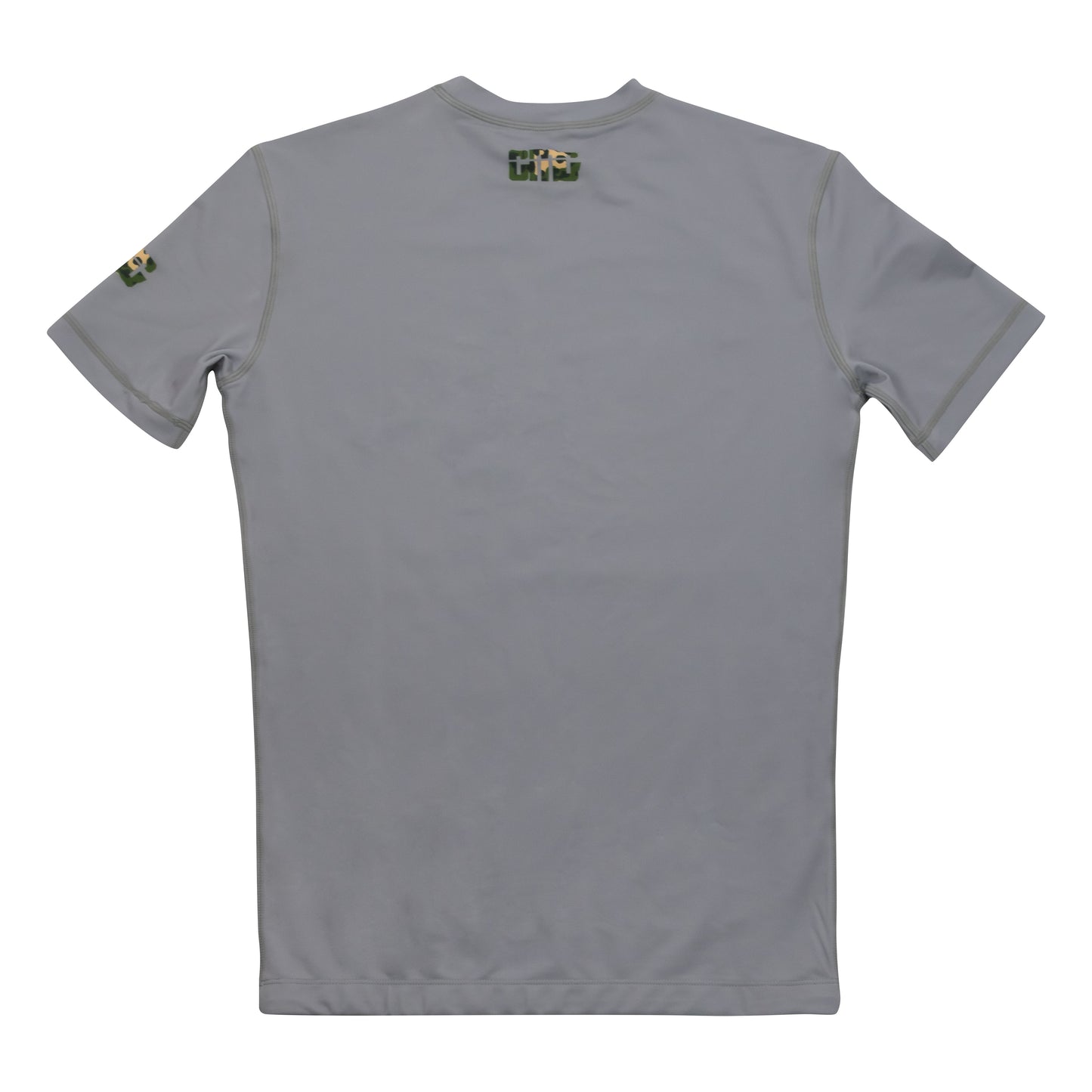 Gun Metal Grey No-Gi BJJ Short Sleeve Rash Guard