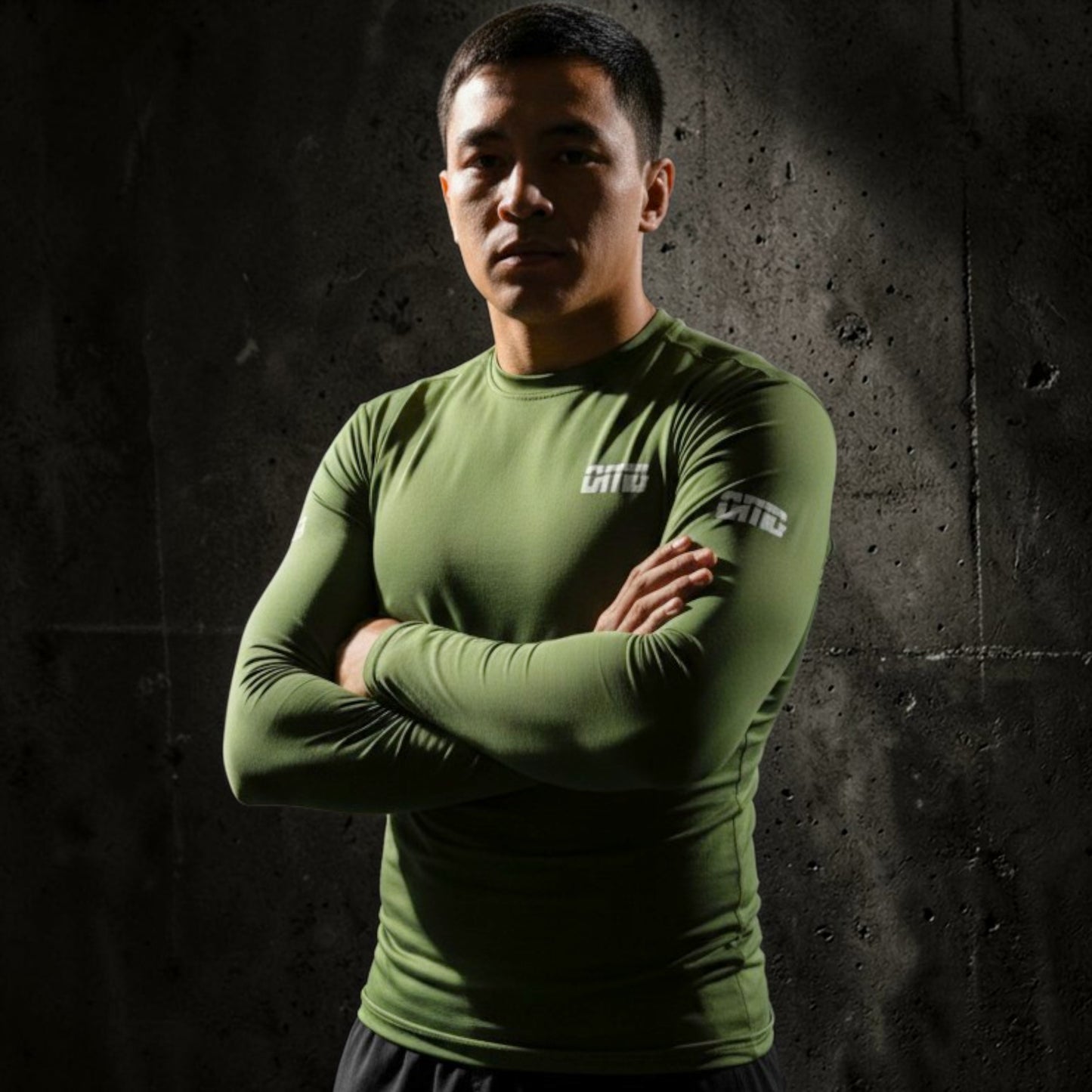 Green Machine No-Gi BJJ Long Sleeve Rash Guard