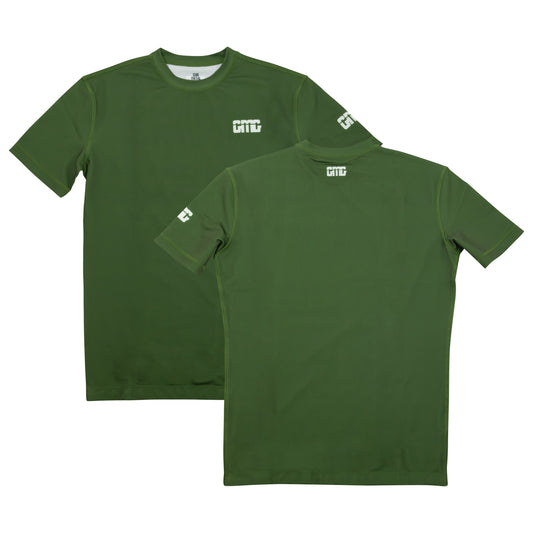 Green Machine No-Gi BJJ Short Sleeve Rash Guard