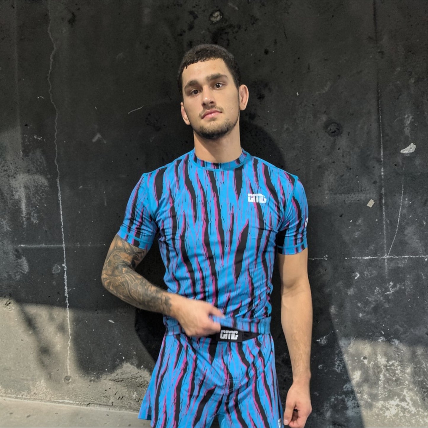 Poseidon No-Gi BJJ Short Sleeve Rash Guard - 100 Series Print