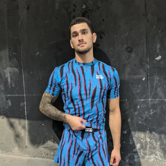 Poseidon No-Gi BJJ Short Sleeve Rash Guard - 100 Series Print