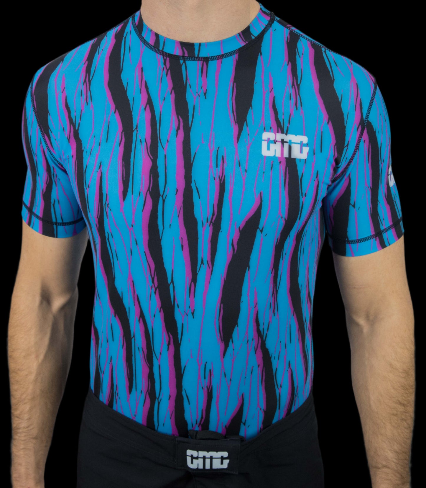 Poseidon No-Gi BJJ Short Sleeve Rash Guard - 100 Series Print