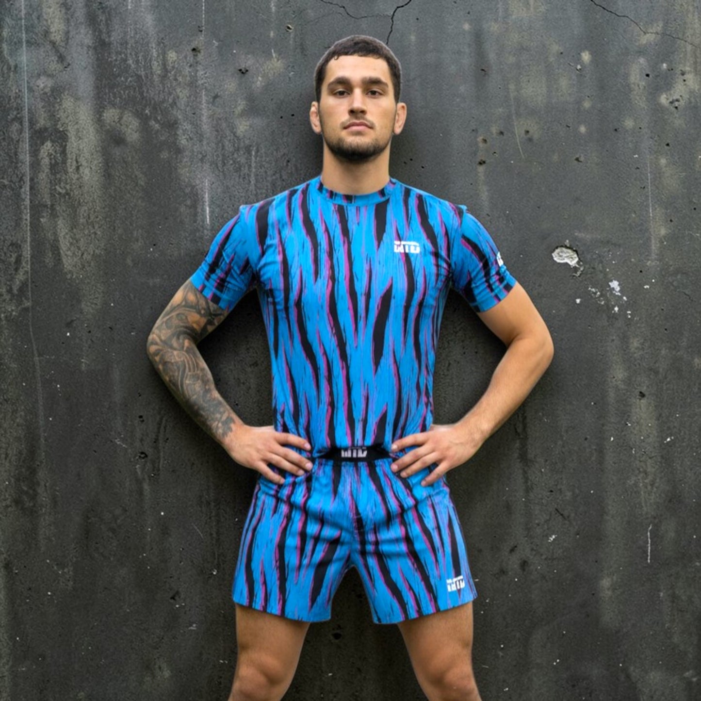 Poseidon No-Gi BJJ Short Sleeve Rash Guard - 100 Series Print