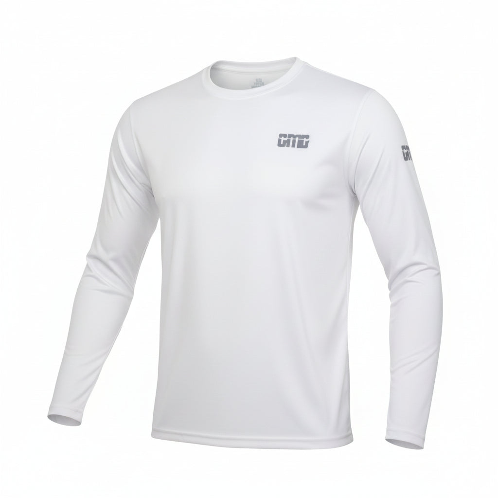 White Out No-Gi BJJ Long Sleeve Rash Guard